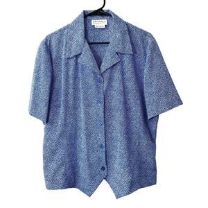 Haberdashery by Leslie Fay Sportswear button collar shirt vintage (T1)